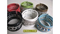 Cuff Bracelets Beads Free Shipping Package